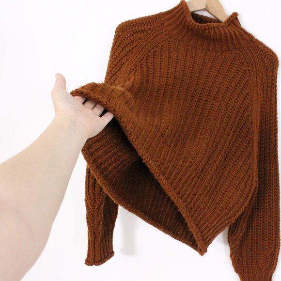 H&M Brown Ribbed Turtleneck Sweater - Picture 7 of 8